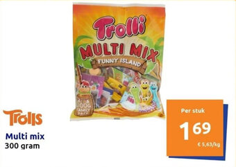 Action Trolli MULTI MIX 300g aanbieding