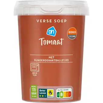 Albert Heijn Ah verse soep tomaat aanbieding