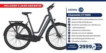 Bike Totaal Gazelle Chamonix C7 HMS Fiets aanbieding