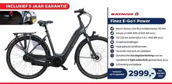 Bike Totaal Batavus Finez E-Go® Power Fiets aanbieding