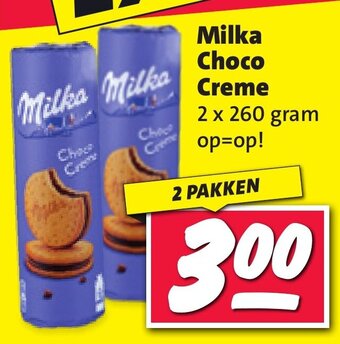 Nettorama Milka Choco Creme 2 x 260 gram aanbieding