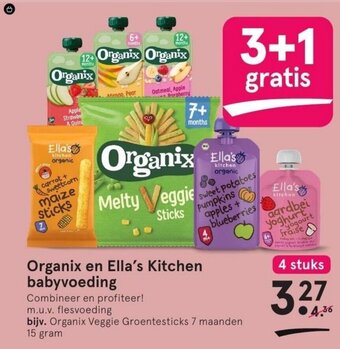 Etos Organix en ella's kitchen babyvoeding aanbieding