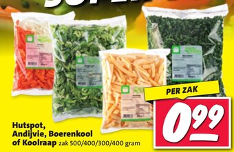 Nettorama Hutspot, Andijvie, Boerenkool of Koolraap zak 500/400/300/400 gram aanbieding