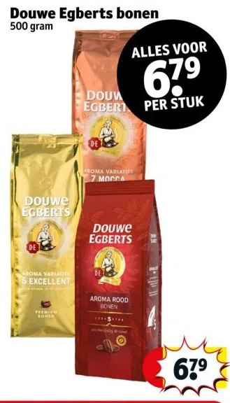 Kruidvat Douwe egberts bonen aanbieding