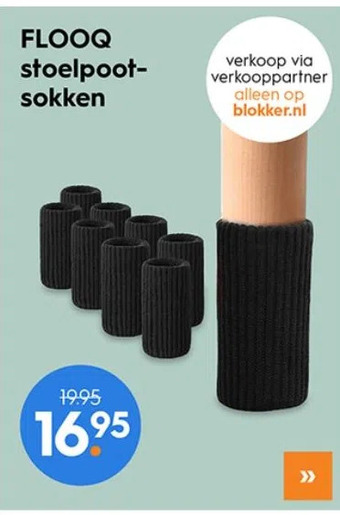 Blokker Flooq stoelpootsokken aanbieding