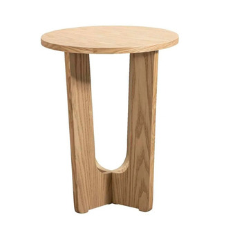 Leen Bakker Bijzettafel isai - naturel - 40xø50 cm aanbieding