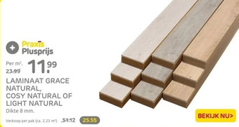 Praxis Laminaat grace natural, cosy natural of light natural aanbieding