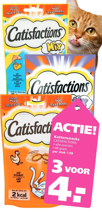 Ranzijn Kattensnacks catisfactions aanbieding