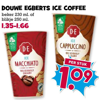 Boon`s Markt Douwe egberts ice coffee aanbieding