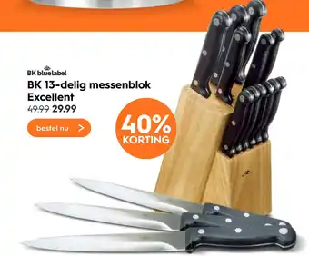 Blokker BK 13-delig messenblok Excellent aanbieding