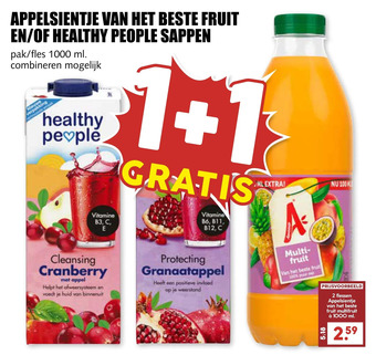 MCD Supermarkt Appelsientje van het beste fruit en/of healthy people sappen aanbieding