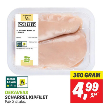 Dekamarkt Dekavers scharrel kipfilet aanbieding
