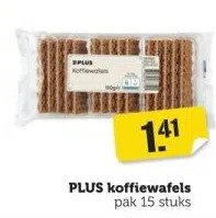 Coop Plus koffiewafels aanbieding