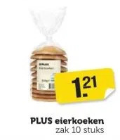 Coop Plus eierkoeken aanbieding