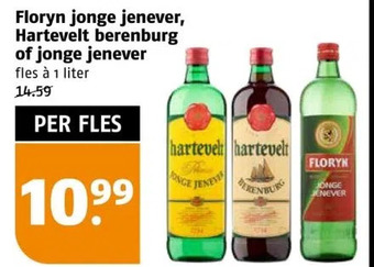 Poiesz Floryn jonge jenever, hartevelt berenburg of jonge jenever aanbieding