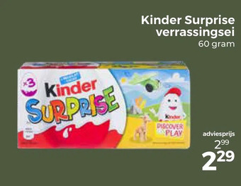 Trekpleister Kinder surprise verrassingsei aanbieding