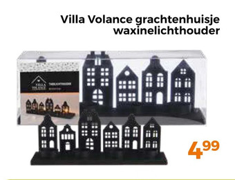 Trekpleister Villa volance grachtenhuisje waxinelichthouder aanbieding