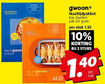 Boni gwoon Maaltijdpakket aanbieding