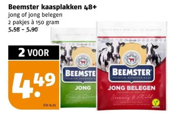 Poiesz Beemster kaasplakken 48+ aanbieding