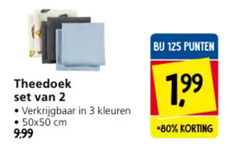Jan Linders Theedoek set van 2 aanbieding