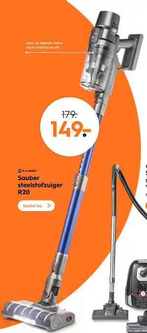 Blokker Sauber steelstofzuiger aanbieding