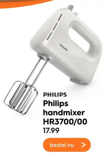 Blokker Philips handmixer HR3700/00 aanbieding