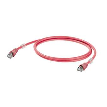 Conrad Weidmüller 1166030250 rj45 netwerkkabel, patchkabel cat 6a s/ftp 25.00 m rood ul gecertificeerd 1 stuk(s) aanbieding