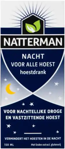 De Online Drogist Natterman hoestdrank voor alle hoest nacht 150ml aanbieding