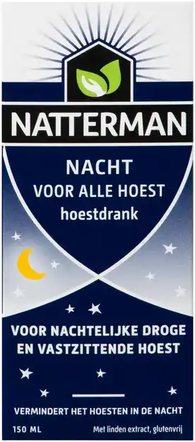 De Online Drogist Natterman hoestdrank voor alle hoest nacht 150ml aanbieding