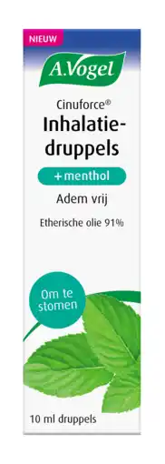 De Online Drogist A.vogel cinuforce inhalatiedruppels + menthol 10ml aanbieding