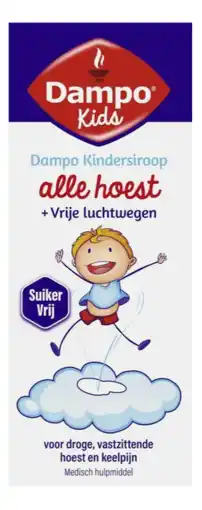 De Online Drogist Dampo kind kindersiroop alle hoest + vrije luchtwegen 120ml aanbieding