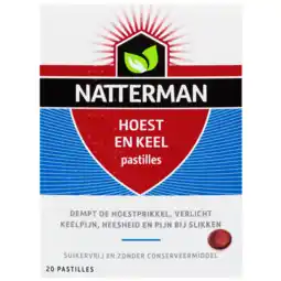 De Online Drogist Natterman hoest en keel pastilles 20st aanbieding