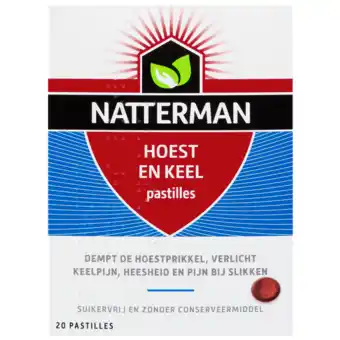 De Online Drogist Natterman hoest en keel pastilles 20st aanbieding