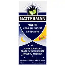 De Online Drogist Natterman kindersiroop voor alle hoest nacht 150ml aanbieding