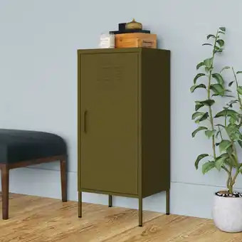 fonQ Prolenta premium - opbergkast 42,5x35x101,5 cm staal olijfgroen aanbieding