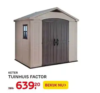 Praxis Keter Tuinhuis Factor aanbieding