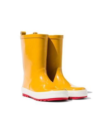 HEMA Hema kinder regenlaarzen rubber (geel) aanbieding