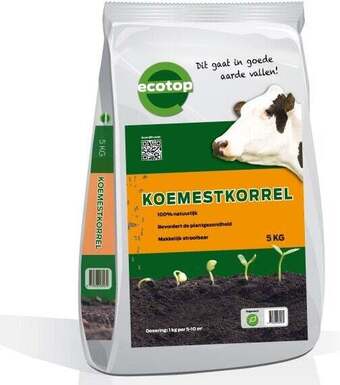 Intratuin Ecotop koemestkorrel 5 kg aanbieding