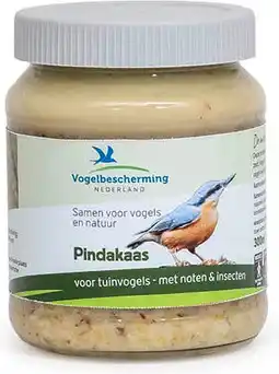 Intratuin Vogelbescherming nederland vogelpindakaas met noten en insecten 330 g aanbieding