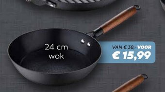 De Boerenschuur Wok 24 cm aanbieding
