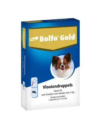 Welkoop Bolfo gold hond 40 tot 4kg - 2 stuks aanbieding