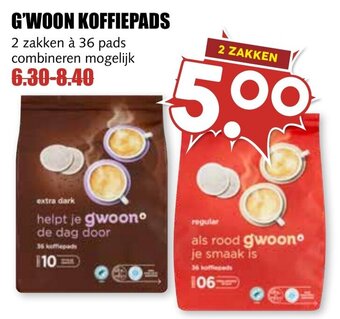 De Boerenschuur G'WOON KOFFIEPADS aanbieding