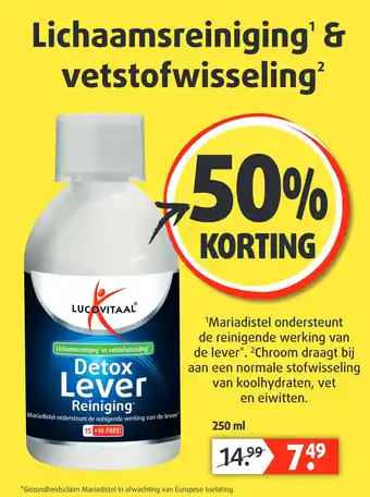 Lucovitaal Detox lever reiniging aanbieding