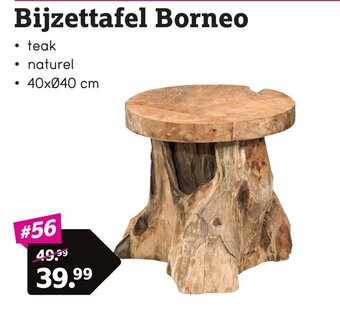 Leen Bakker Bijzettafel Borneo aanbieding