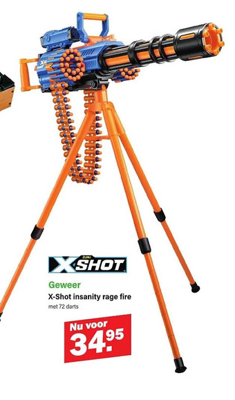 Van Cranenbroek Geweer x-shot insanity rage fire aanbieding