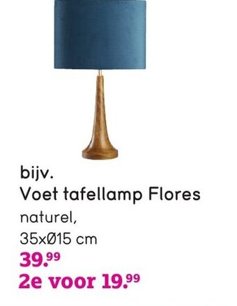 Leen Bakker Voet tafellamp Flores aanbieding