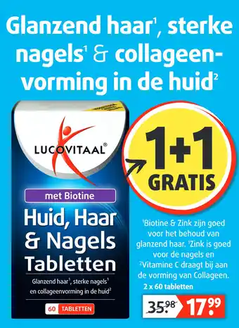 Lucovitaal Huid, Haar & nagels tabletten aanbieding