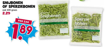 Boon`s Markt SNIJBONEN OF SPERZIEBONEN zak 400 gram aanbieding