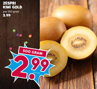 Boon`s Markt ZESPRI KIWI GOLD per 500 gram aanbieding