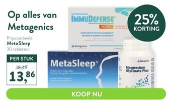 Holland & Barrett alles van Metagenics MetaSleep aanbieding